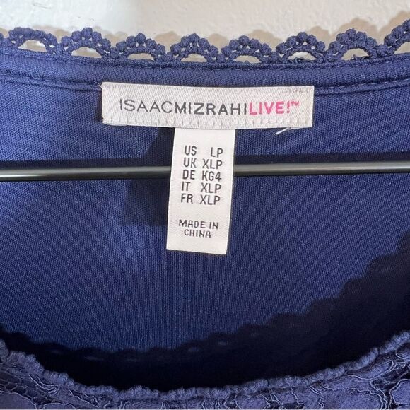 NWOT Isaac Mizrahi Live! Petite Hi-Low Lace Maxi Dress | Size LP - Picture 11 of 15